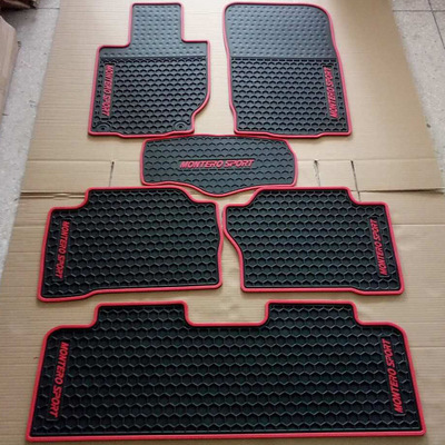 适用于三菱MONTERO SPORT七座汽车专用橡胶脚垫 7座防水垫踏板垫