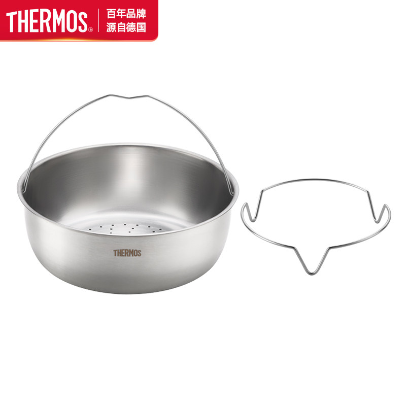 THERMOS膳魔师蒸笼蒸屉不锈钢高压锅压力锅配件原装正品202