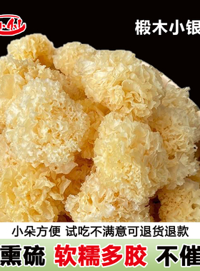 煲小仙椴木小银耳净重完整正宗古田特产干货糯雪耳胶质浓稠莲子羹