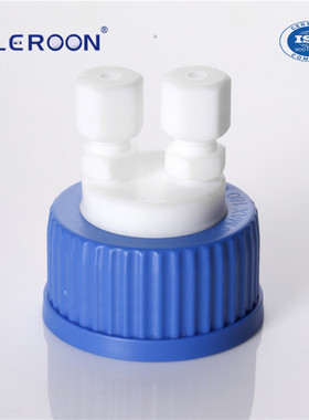 GL45流动相溶剂瓶瓶盖 可接5*7 6*8mm硅胶软管 GL45废液瓶盖 接大