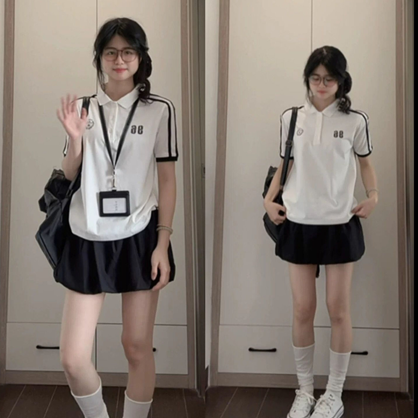 学院风时尚夏季上衣学生p