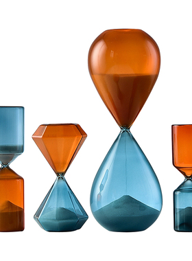 北欧现代轻奢创意个性沙漏计时器办公室桌面小摆件客厅家居装饰品
