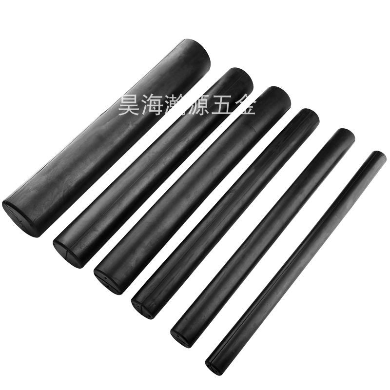 黑色天然橡胶棒 实心橡胶条 圆柱形橡胶减震垫块 橡胶条21-200mm