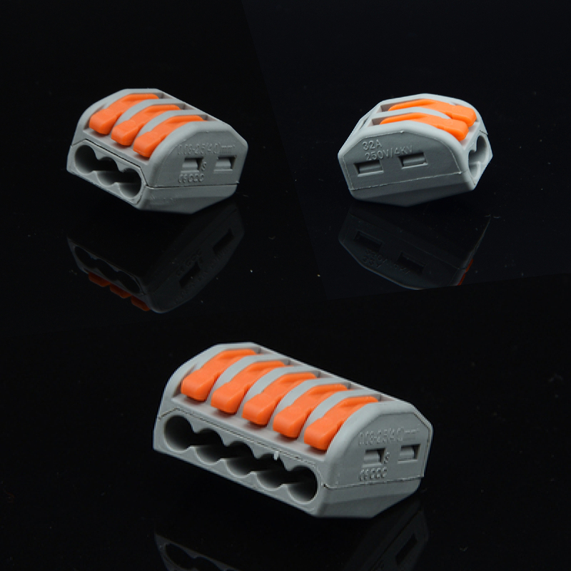 电线连接器PCT-212 213 215孔 各10只 小巧接线端子 软硬线接头未