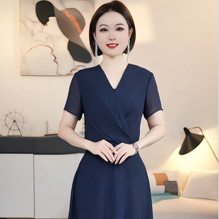 原创遮肉显瘦连衣裙 D高端大码 D5015 深圳品牌清仓