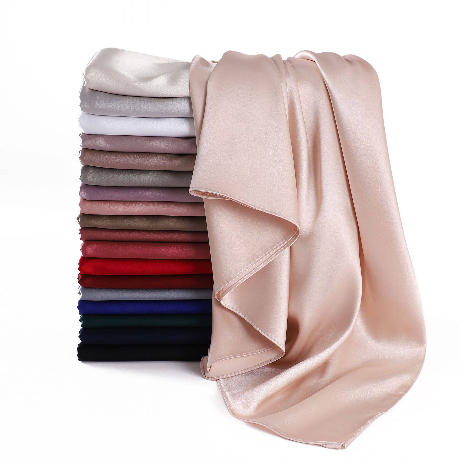 Glossy Satin Long Scarf with Smooth Hand Feel - Buy from Taobao, China | Shopme Agent