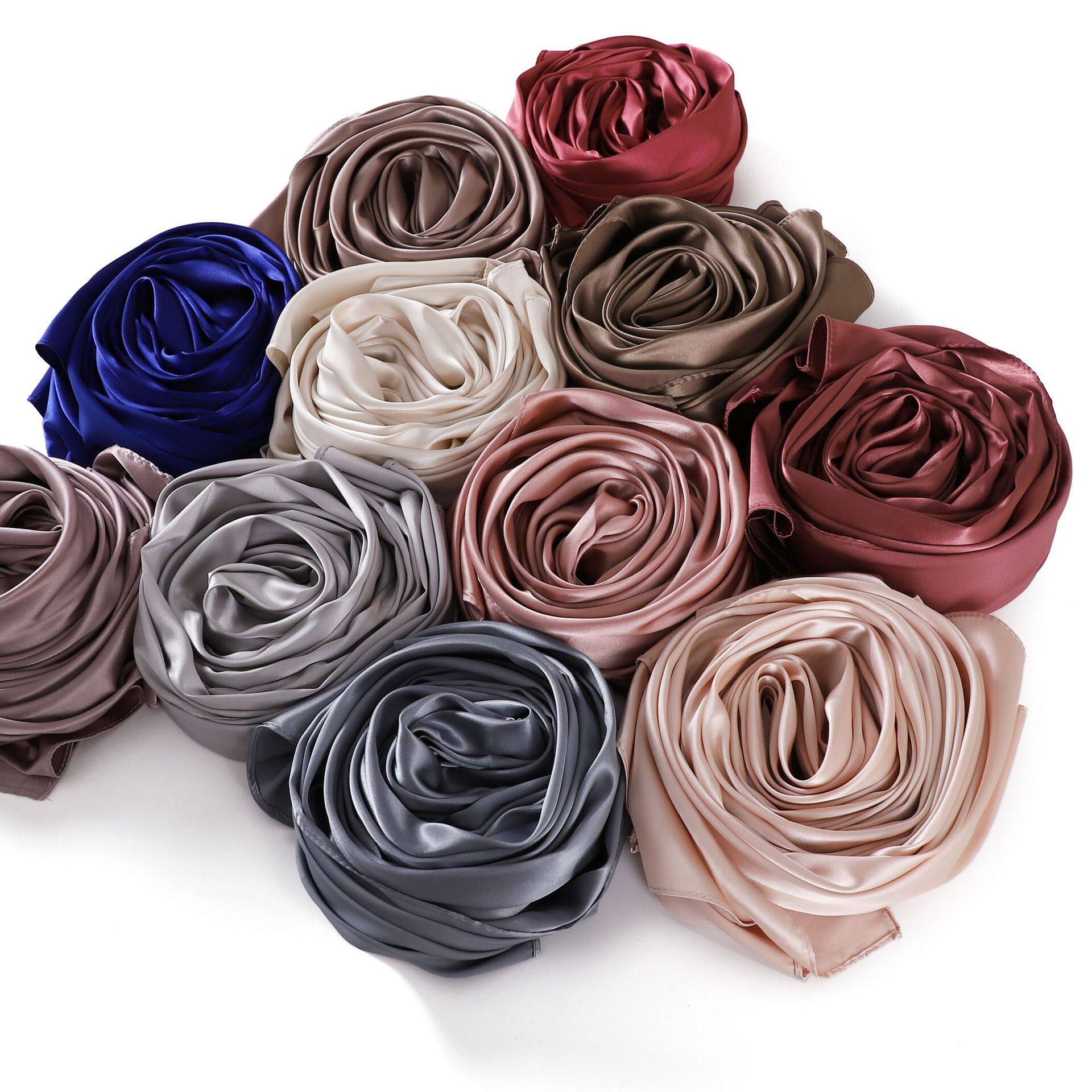 Glossy Satin Long Scarf with Smooth Hand Feel - Taobao product photo 5