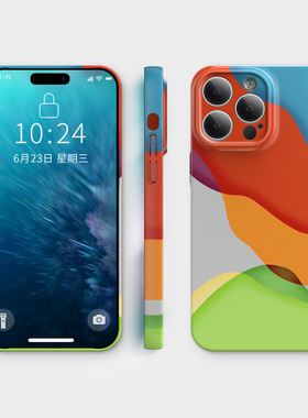 五颜六色iPhone17手机壳Air苹果16promax新款15plus小众高级14原创个性13艺术ins风12全包11防摔x软壳xr适用