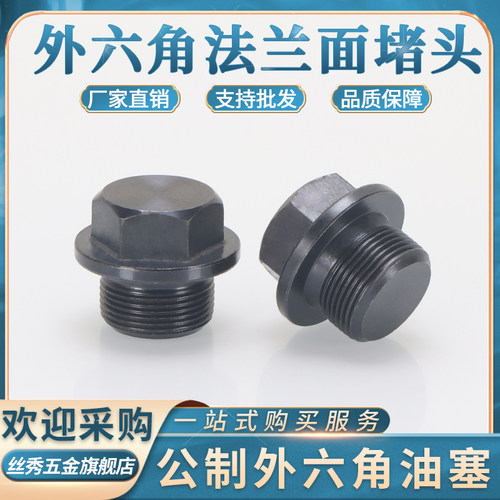 外六角法兰面堵头