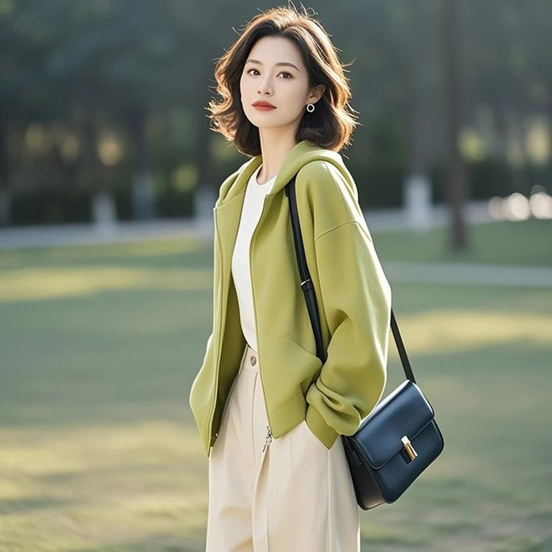2025超火小个子设计感百搭休闲高级小众卫衣外套女早春新款
