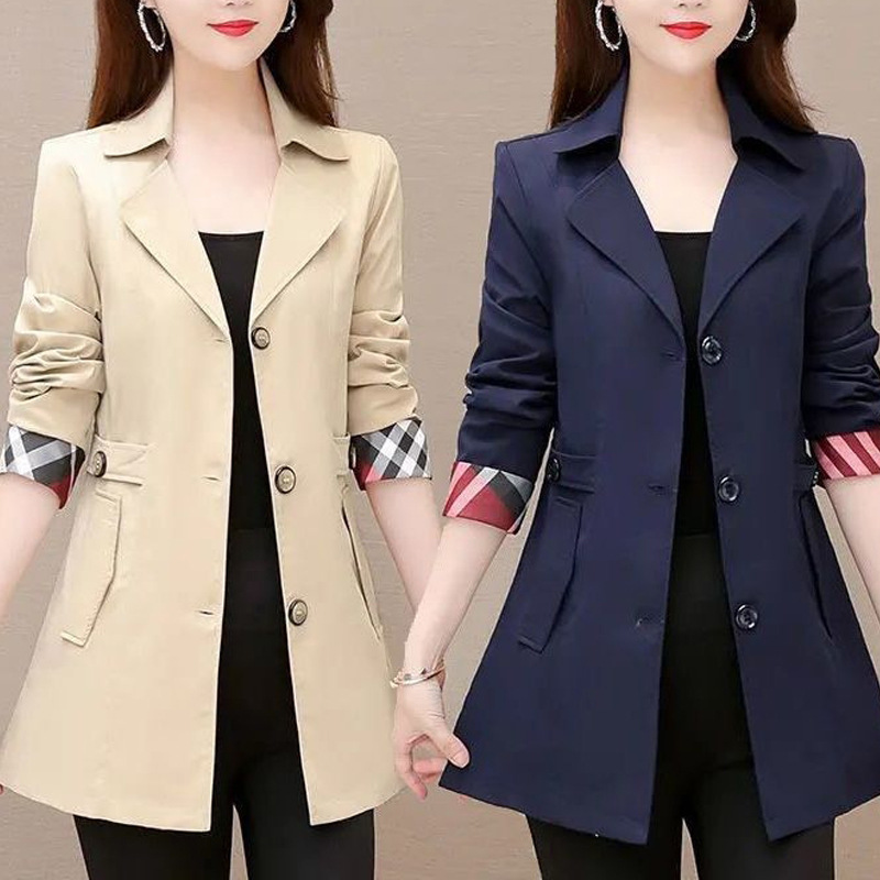 秋装新款中年妈妈30-40-50岁女装秋季时尚洋气气质风衣外套女上衣