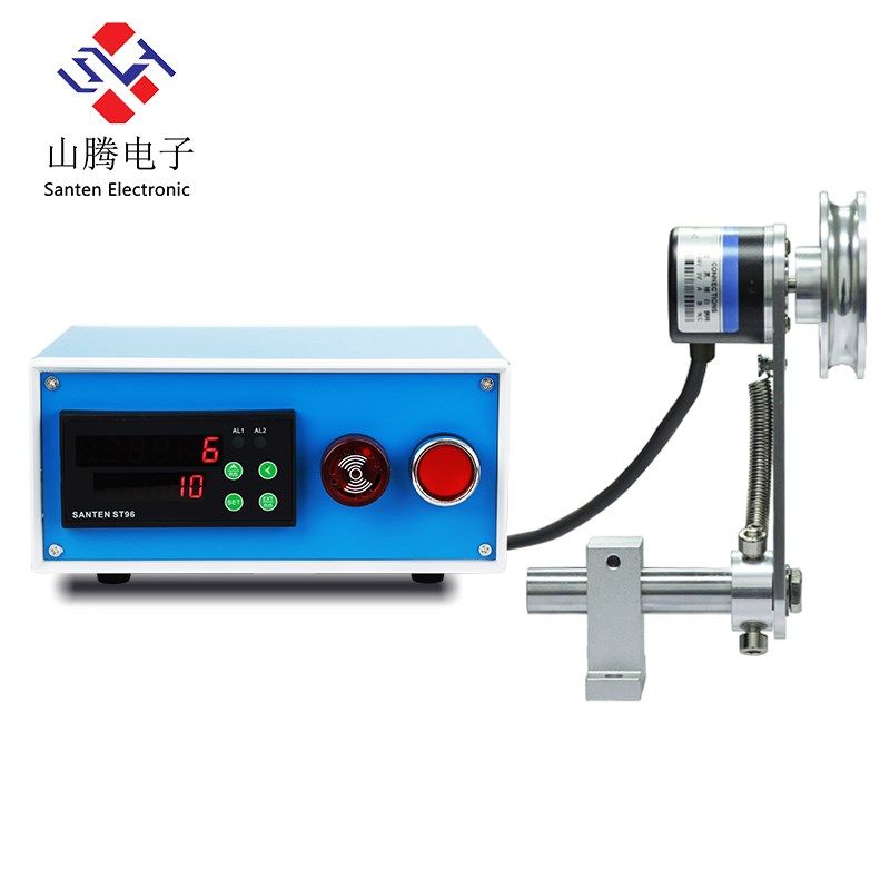 智能电子数显计米器滚轮式高精度自动编码器控制器记数双向测长度