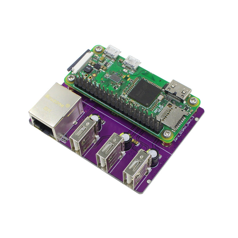 树莓派PI  2 ZERO /ZERO W千兆单网口扩展板 高速以太网 带外壳