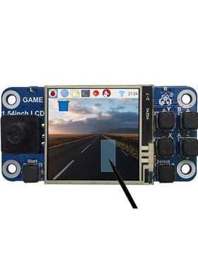 树莓派Zero 2W迷你游戏机1.54寸LCD电阻触摸屏扩展板支持Retropie