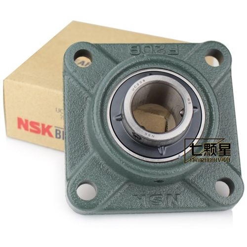 日本原装进口正品NSK高速精密平底方形座带座机械轴承UCF 204 D1