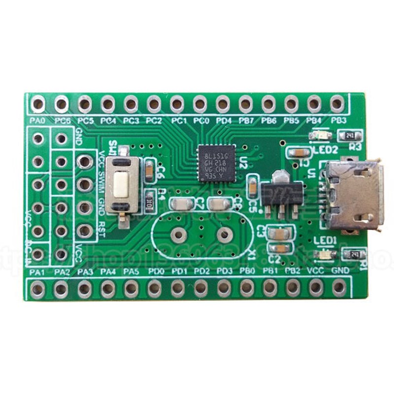 STM8L151G6U6 QFN28核心板开板STM8L151开发板STM8开发板核心电子