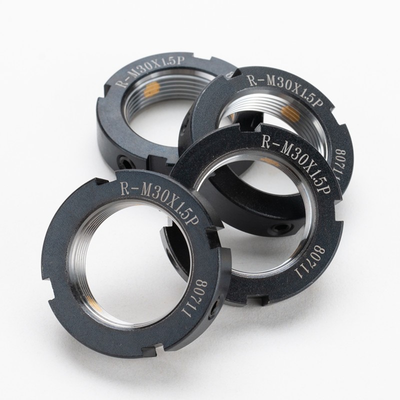 精密径向R型锁紧螺母丝杆轴承锁母螺帽丝杠K丝母锁帽防松止退紧固