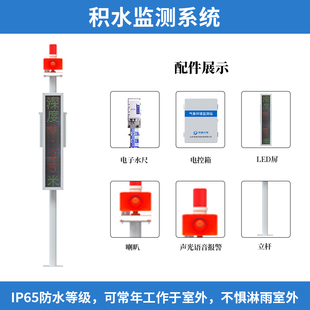 城市道路积水监测系统内涝低洼远程预警设备电子水尺立交桥水位站