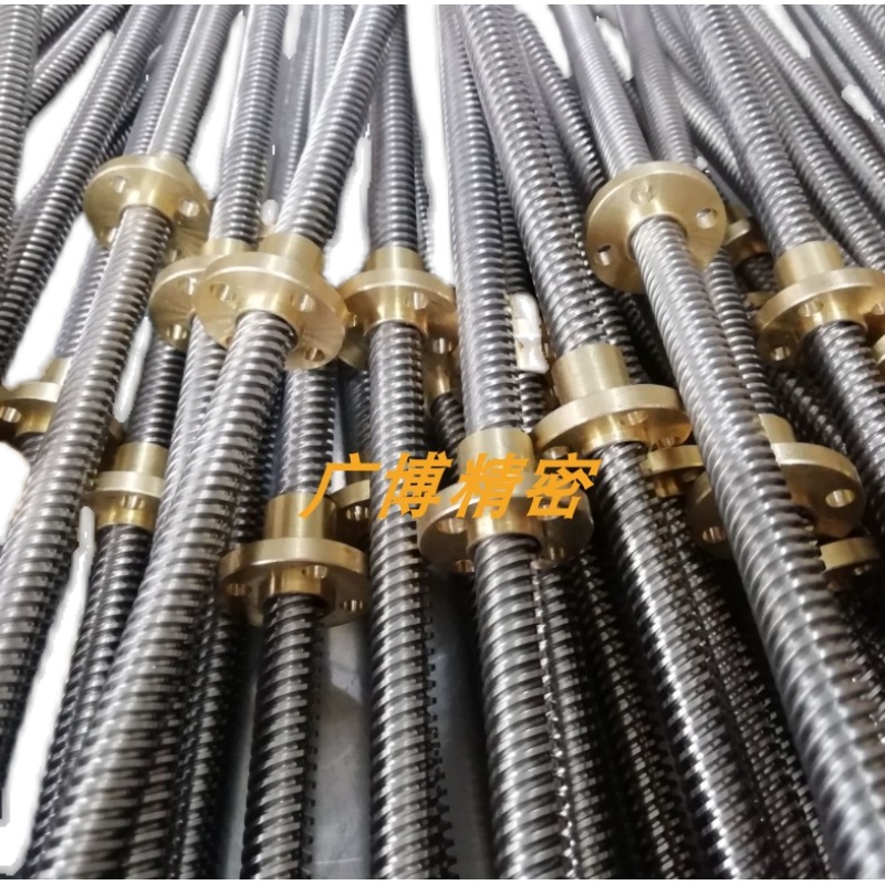 45#梯形丝杆T型丝杆粗牙丝杠梯形螺杆方扣牙条加工tr16t2X0t30t40