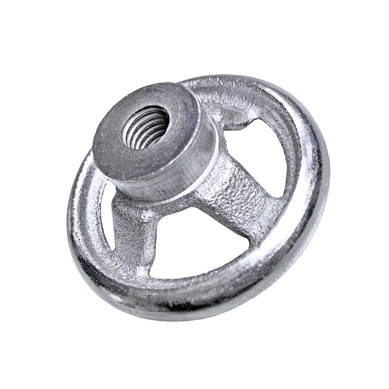 圆形铸铁手轮螺纹丝孔3/4/5/6寸M8/M10/M12/M14/M16V/M18手摇机床