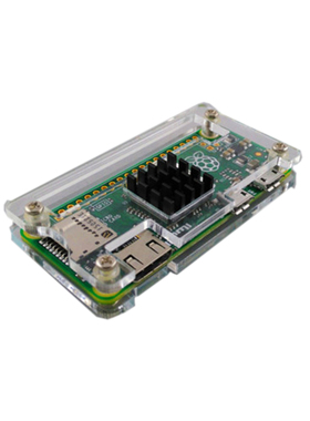 树莓派Raspberry Pi Zero W 专用亚克力透明黑色蓝外壳保护壳机箱