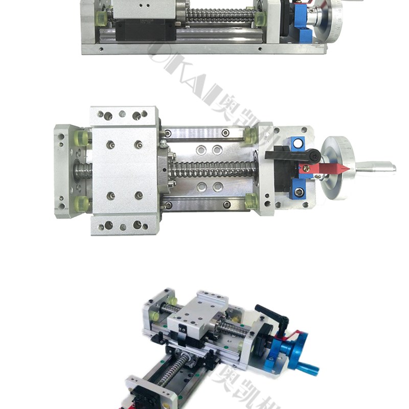 新手摇滑台模组十字手动r方轨滑台模组双滑块直线滑台滚珠丝杆模