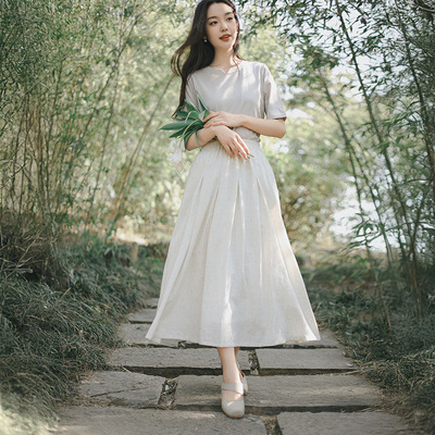 文艺女装夏季新款半身裙长款气质