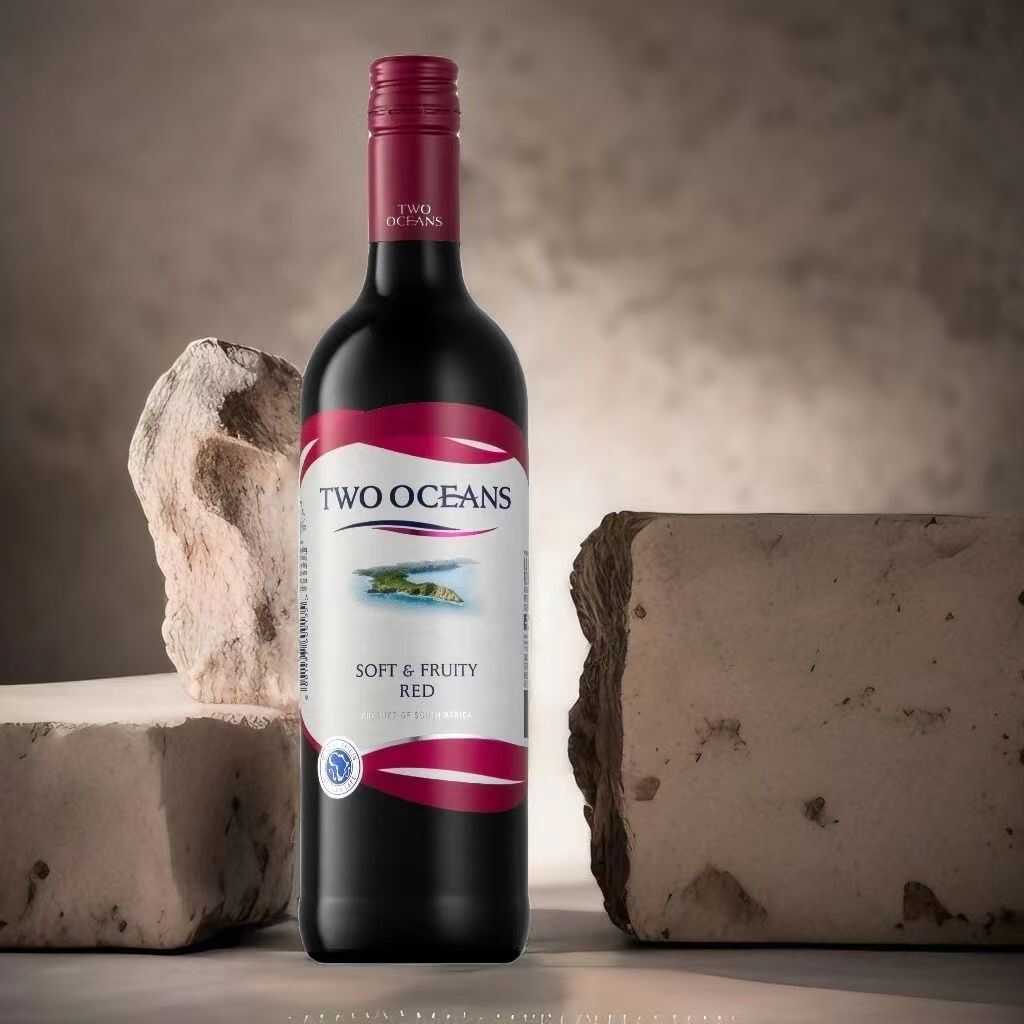 进口红酒南非双洋柔和果香干红葡萄酒TWO OCEANS/六支750ML