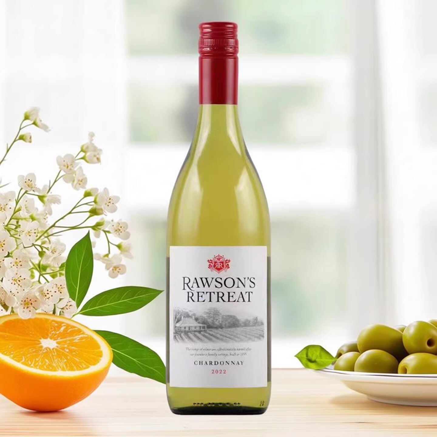 澳大利亚原瓶柑橘水果香洛神山庄霞多丽干白葡萄酒750ml