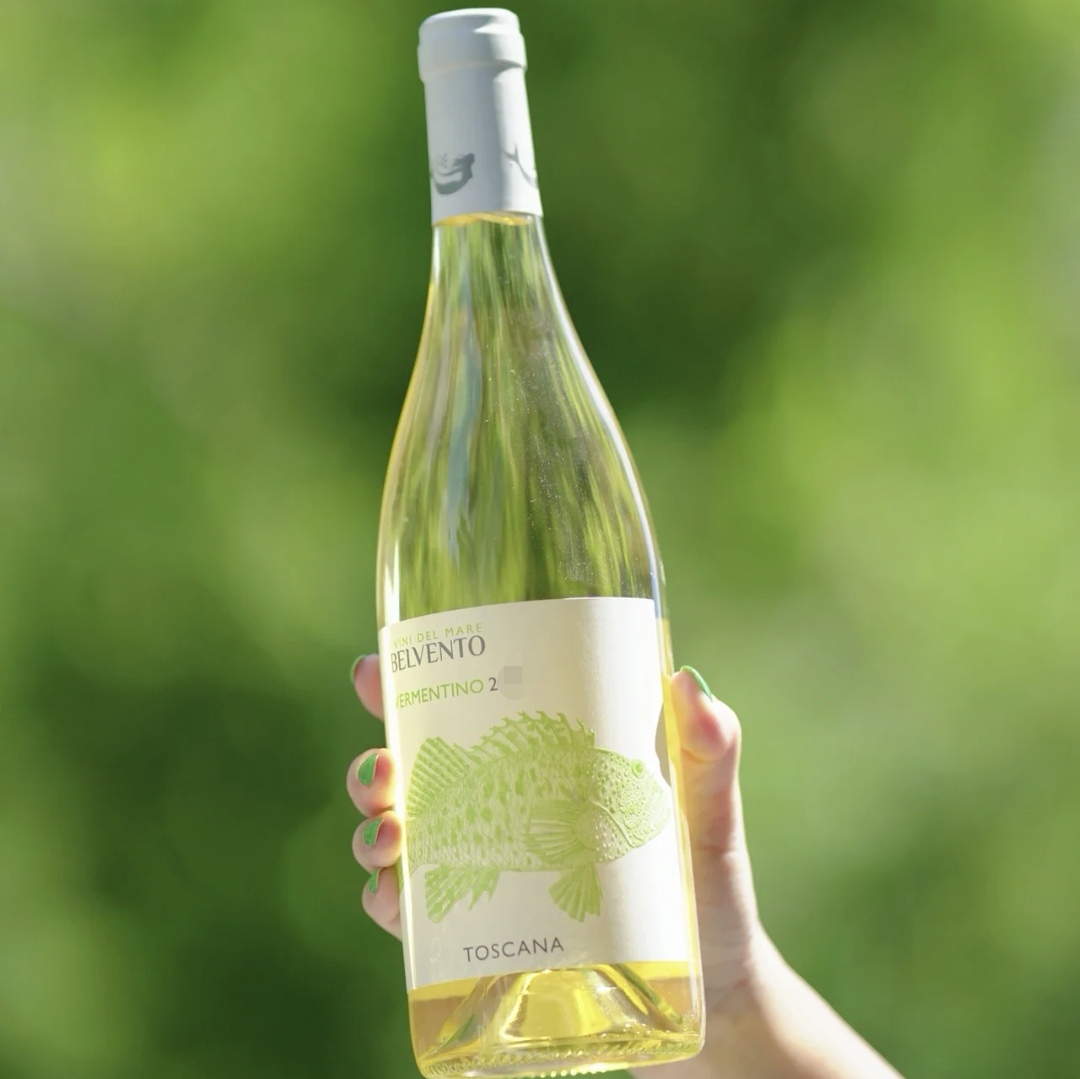 薰衣草香气 意大利托斯卡纳酒海干白葡萄酒Belvento Vermentino