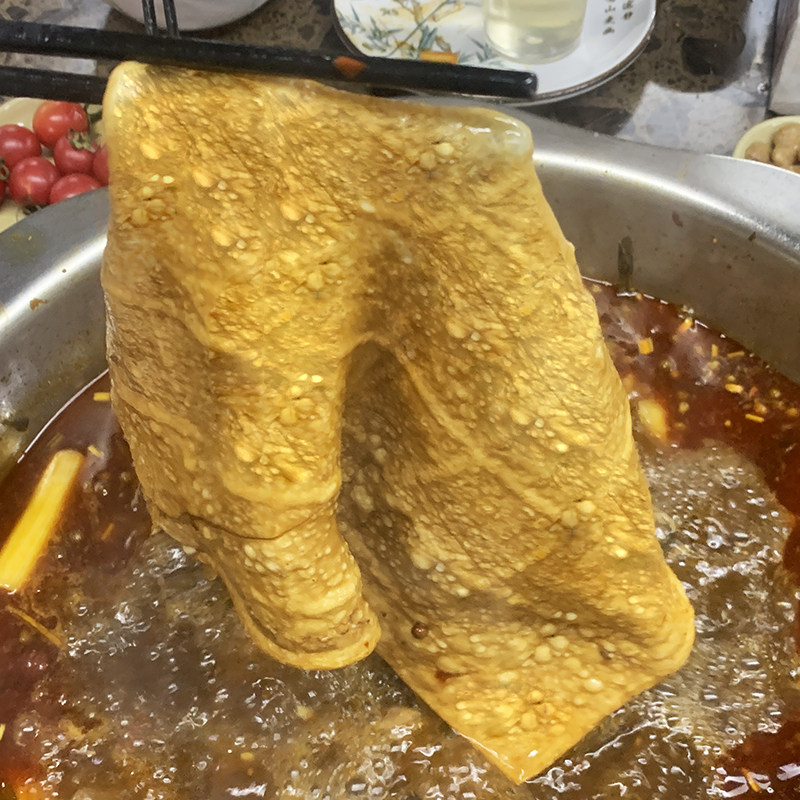 泡泡豆干薄豆干重庆火锅烧烤串串卤香整张牛皮豆干网红起泡豆腐皮