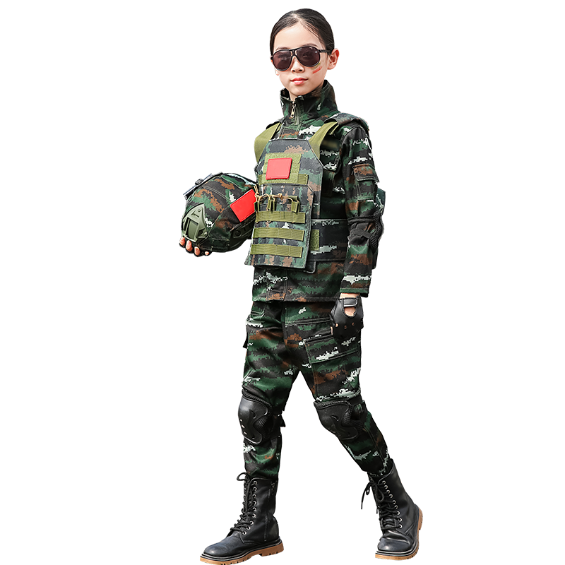 儿童迷彩服男女童特种兵套装