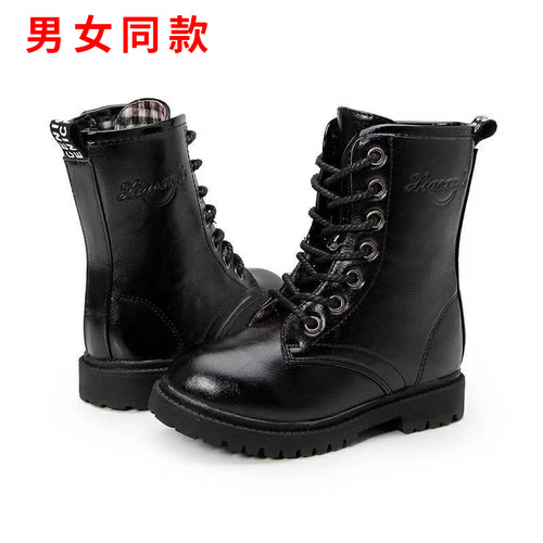 搭配马丁靴男女童骑士靴
