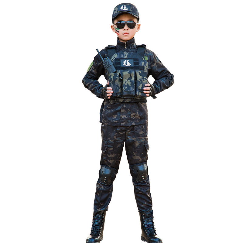 儿童迷彩服套装男女童特种兵衣服