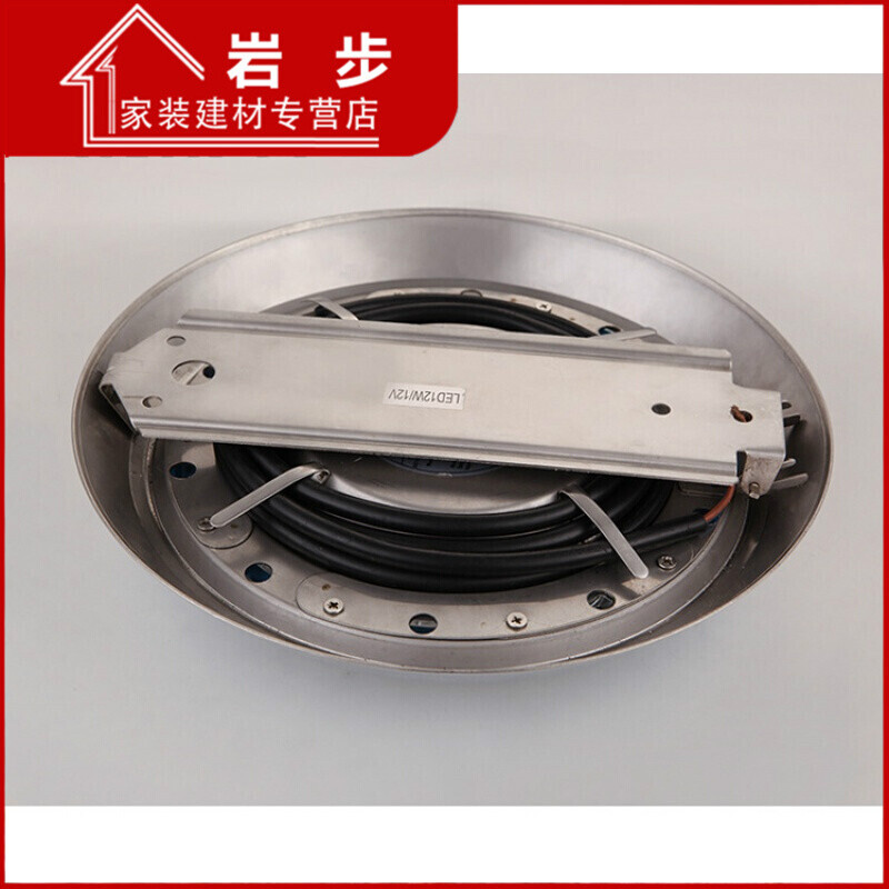 泳池壁灯led水底灯水池灯水下壁挂灯低压12V射灯6W9W12W18W24WRG|