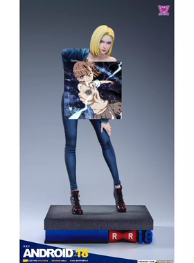 zozo翻模 粉蝶工作室龙珠人造人18号 1/4 GK雕像手辦電腦擺件模玩