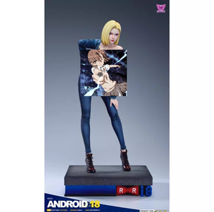 zozo翻模 粉蝶工作室龙珠人造人18号 1/4 GK雕像手辦電腦擺件模玩