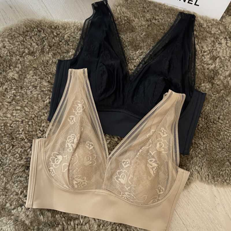 大胸显小胸内衣女全罩杯超薄款美背心无痕大码文胸罩2025新款爆款