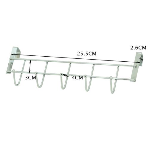 新品Over the Djoor Hook Rack Cabinet Hanger Steel 5 hooks