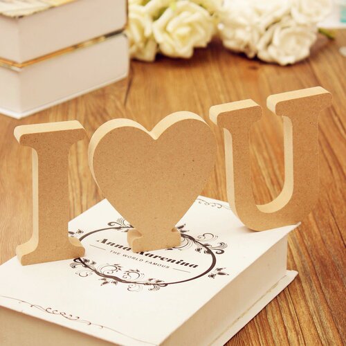 极速Lovely DIY Wood Wooden Letters Alphabet Puzzle Wall Hang