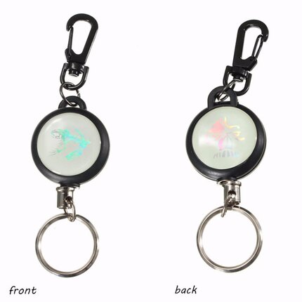 Retractable Pull Chain Key Chain Ring Badge Reel ID Card Hol
