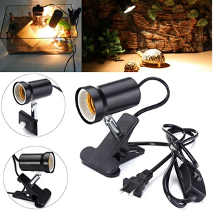 US Plug E27 Rotatable Heat UVA UVB Lamp 300W Reptile Ceram