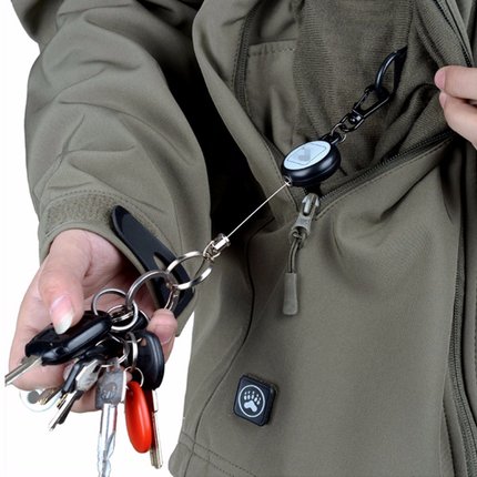 Retractable Pull Chain Key Chain Ring Badge Reel ID Card Hol