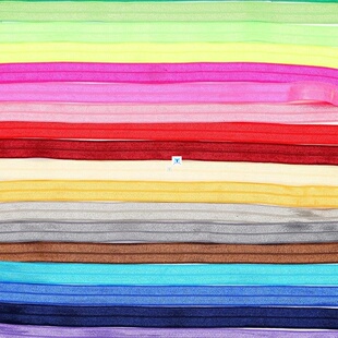 极速5 Yard 15mm Solid Color Shiny FOE Foldover Elastic Band