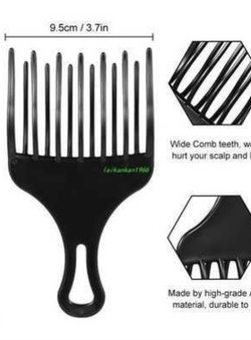 1pc insert afro hair pick comb wide comb teeth hair fork b