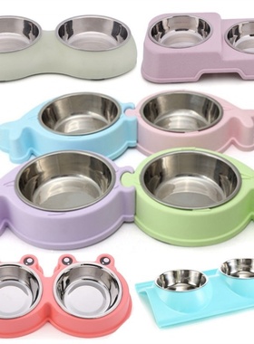 极速Dog basin cat bowl dog bowlC pet dog supplies bowl cat