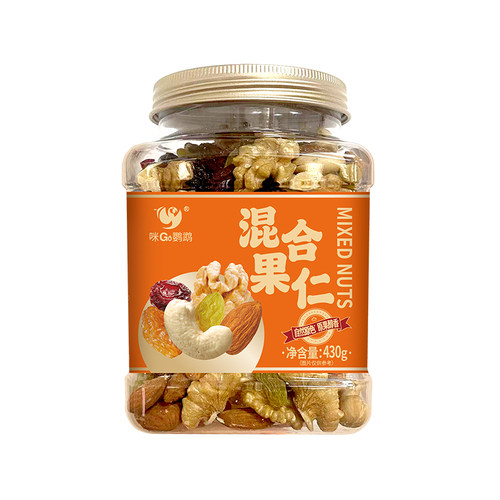 咪GO鹦鹉 混合果仁430g坚果超过健康食品零食