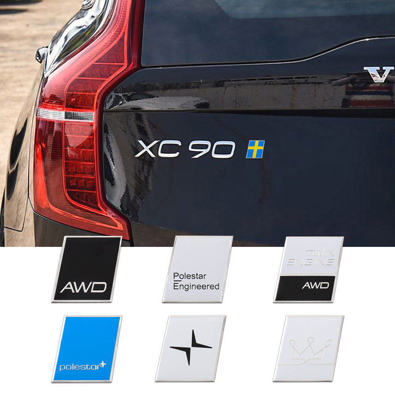 沃尔沃叶子板改装标后尾箱贴标