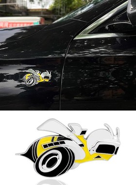 适用于道奇挑战者Charger车标SCAT PACK蜜蜂6.4L侧标SRT金属车贴