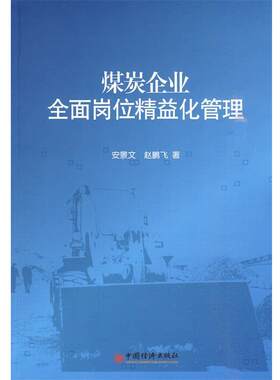【正版书】 煤炭企业全面岗位精益化管理 安景文,赵鹏飞　著 中国经济出版社